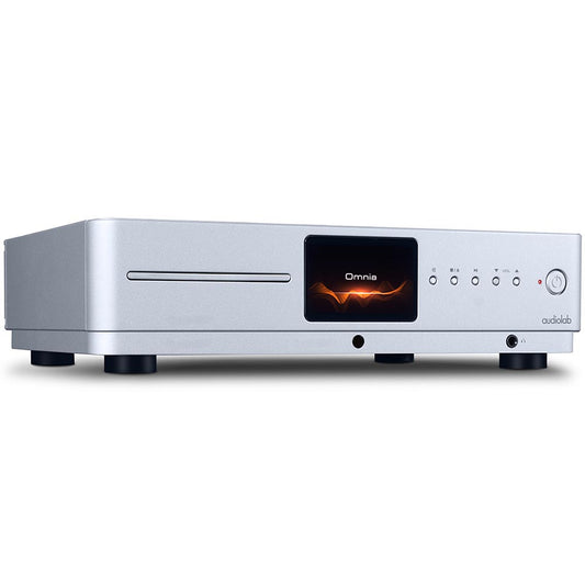 Audiolab Omnia Streaming Integrated Amp with Built-in CD Player in Silver