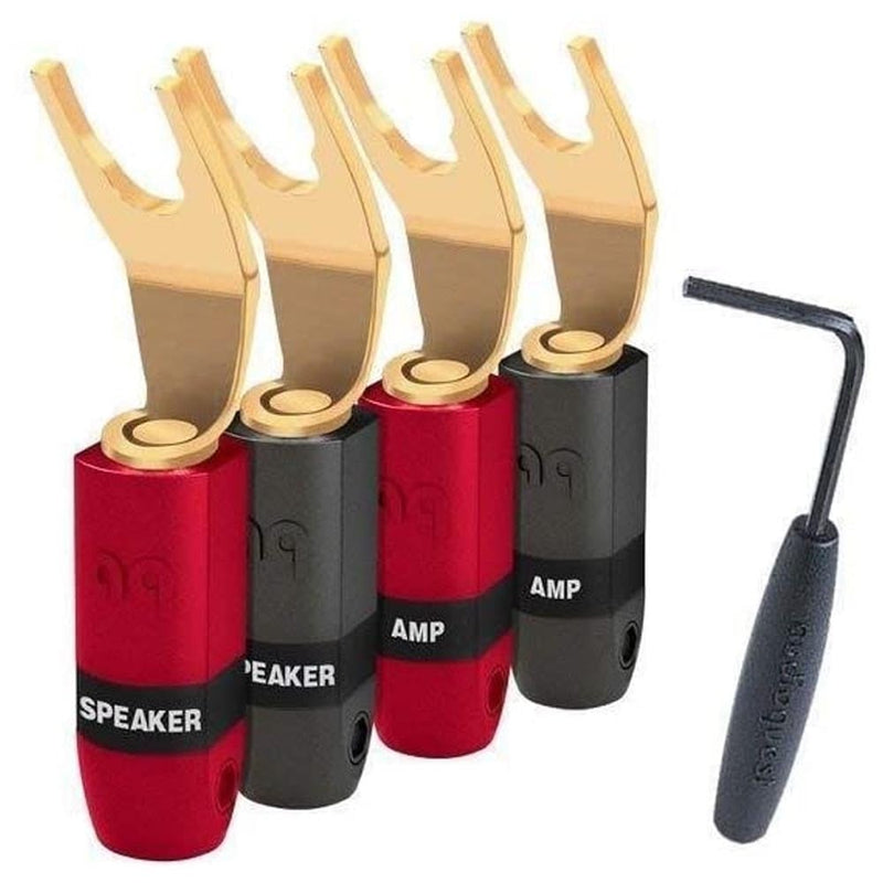 AudioQuest SureGrip300 Multi-Size Spade Plugs (Gold, Set of 4) | Best AudioQuest SureGrip300 Multi-Size Spade Plugs (Gold, Set of 4) | AudioQuest SureGrip300 Multi-Size Spade Plugs (Gold, Set of 4) Reviews | Audiolab Home Audio
