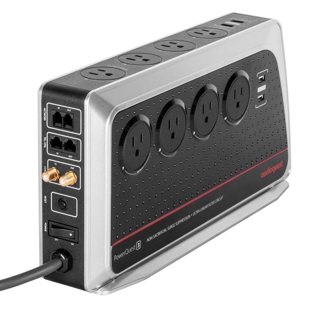 Audioquest PowerQuest 3, 8 Outlet Surge Protector Power Conditioner