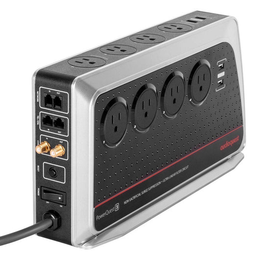 Audioquest PowerQuest 3, 8 Outlet Surge Protector Power Conditioner 1000