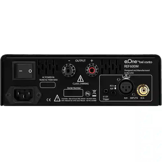 Bel Canto e.One REF600M Power Amplifier in Black - Audiolab