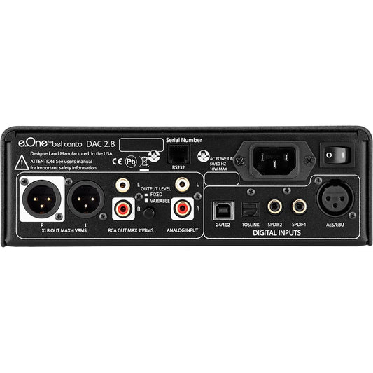 Bel Canto e.One DAC2.8 Control Pre-amp and DAC | Best Bel Canto e.One DAC2.8 Control Pre-amp and DAC | Bel Canto e.One DAC2.8 Control Pre-amp and DAC Reviews | Audiolab Home Audio