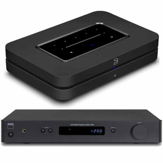 Bluesound and NAD Bundle: Bluesound NODE Wireless Music Streamer And NAD C 328 Hybrid Integrated Digital DAC Amplifier