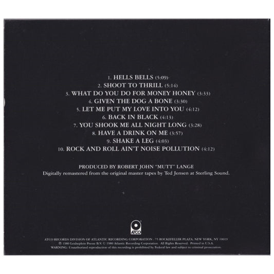 AC/DC Back In Black Remastered on 180 Gram Heavyweight Vinyl | Best AC/DC Back In Black Remastered on 180 Gram Heavyweight Vinyl | AC/DC Back In Black Remastered on 180 Gram Heavyweight Vinyl Reviews | Audiolab Home Audio