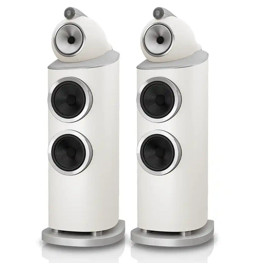 Bowers & Wilkins 802 D5 Reference Tower Loudspeaker in Warm White (Pair) - Audiolab