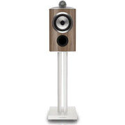 Bowers & Wilkins 805 D5 Reference Stand Mount Loudspeaker in Light Walnut (Pair) Front View - Audiolab