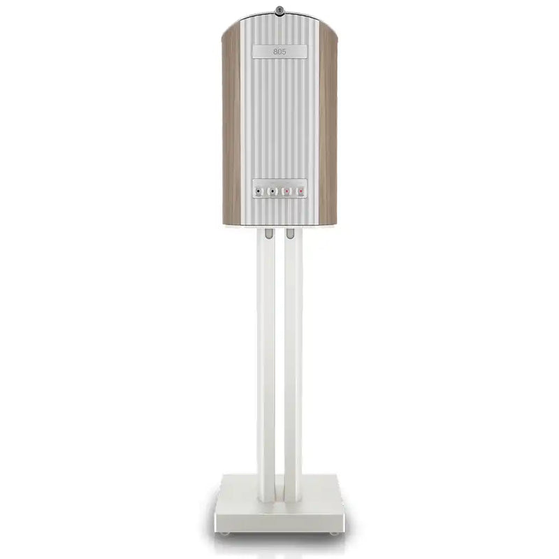 Bowers & Wilkins 805 D5 Reference Stand Mount Loudspeaker in Light Walnut (Pair) Rear View - Audiolab