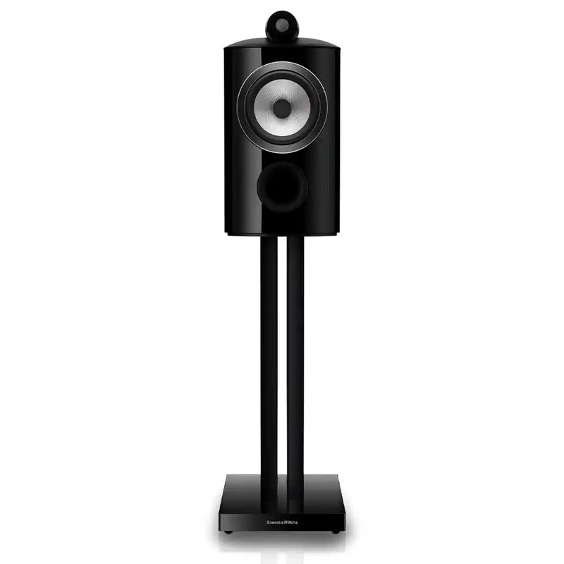 Bowers & Wilkins 805 D5 Reference Stand Mount Loudspeaker in Stealth Black (Pair) Front View - Audiolab