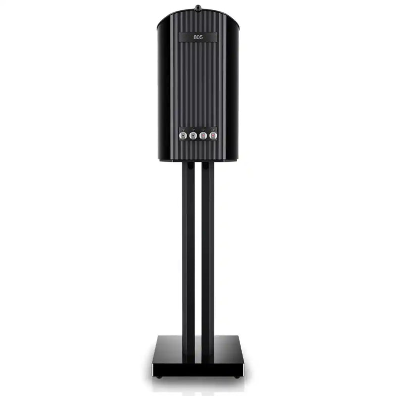 Bowers & Wilkins 805 D5 Reference Stand Mount Loudspeaker in Stealth Black (Pair) Rear View - Audiolab