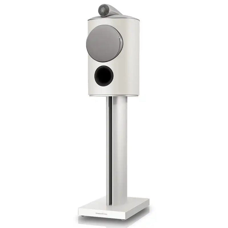 Bowers & Wilkins 805 D5 Reference Stand Mount Loudspeaker in Warm White (Pair) with Grille - Audiolab