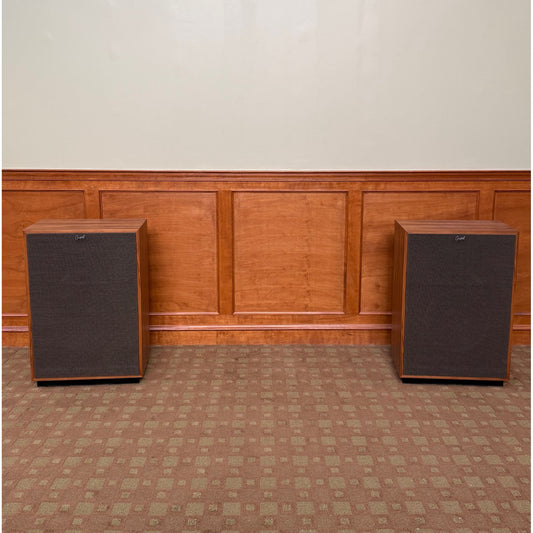 Klipsch Cornwall IV 3-Way 15” Horn-Loaded Loudspeaker pair in American Walnut (Demo)
