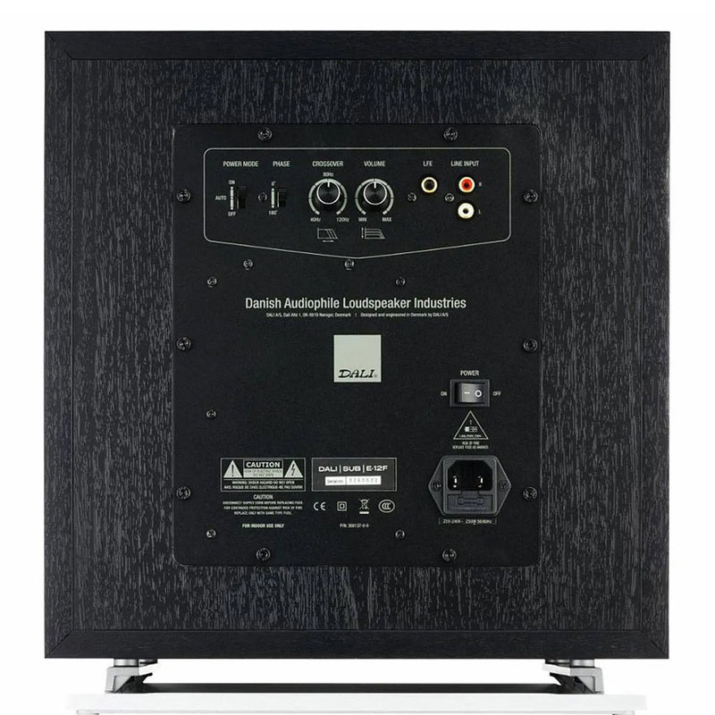 Dali E-12 F Subwoofer in Black | Best Dali E-12 F Subwoofer in Black | Dali E-12 F Subwoofer in Black Reviews | Audiolab Home Audio