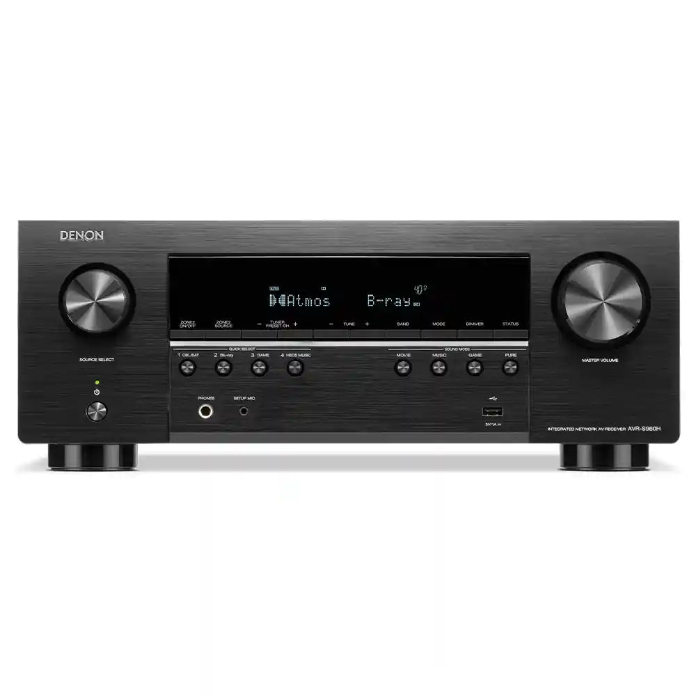 Denon AVR-S980 7.2 Ch. 90W 4K/8K Dolby Atmos AV Receiver - Audiolab