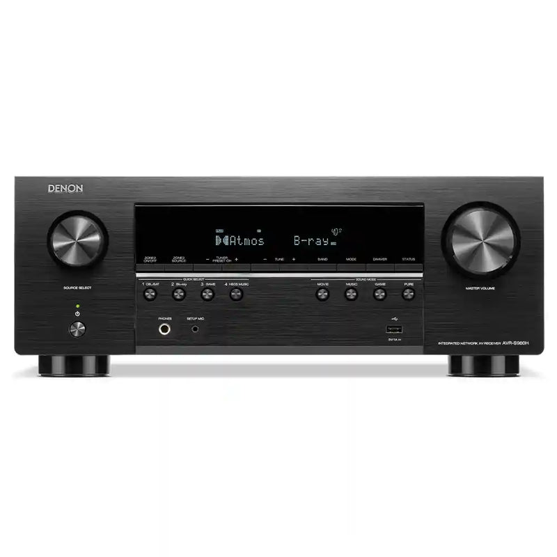Denon AVR-S980 7.2 Ch. 90W 4K/8K Dolby Atmos AV Receiver - Audiolab