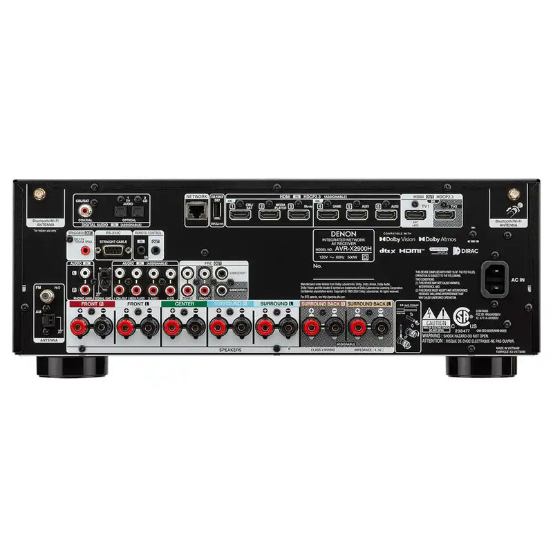 Denon AVR-X2900H 7.2 Ch. AV Receiver - Audiolab