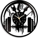12" Decorative Clock with headphone motif