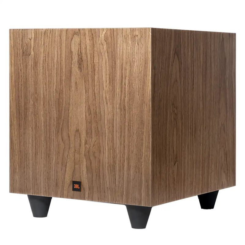 JBL L10 Classic 10-Inch Down Firing Powered Subwoofer in Walnut