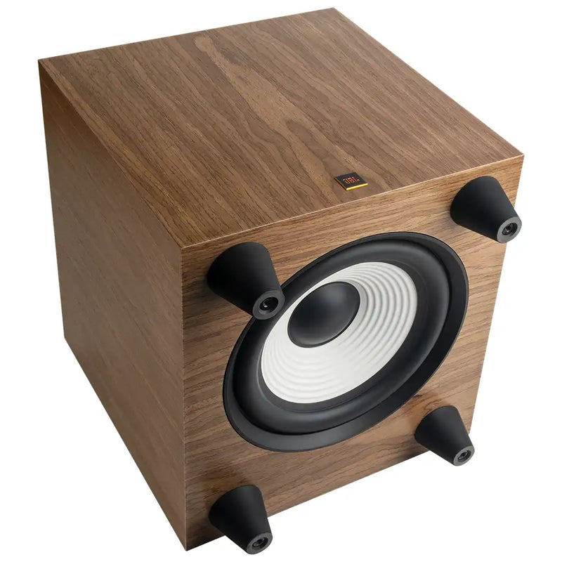 JBL L10 Classic 10-Inch Down Firing Powered Subwoofer in Walnut