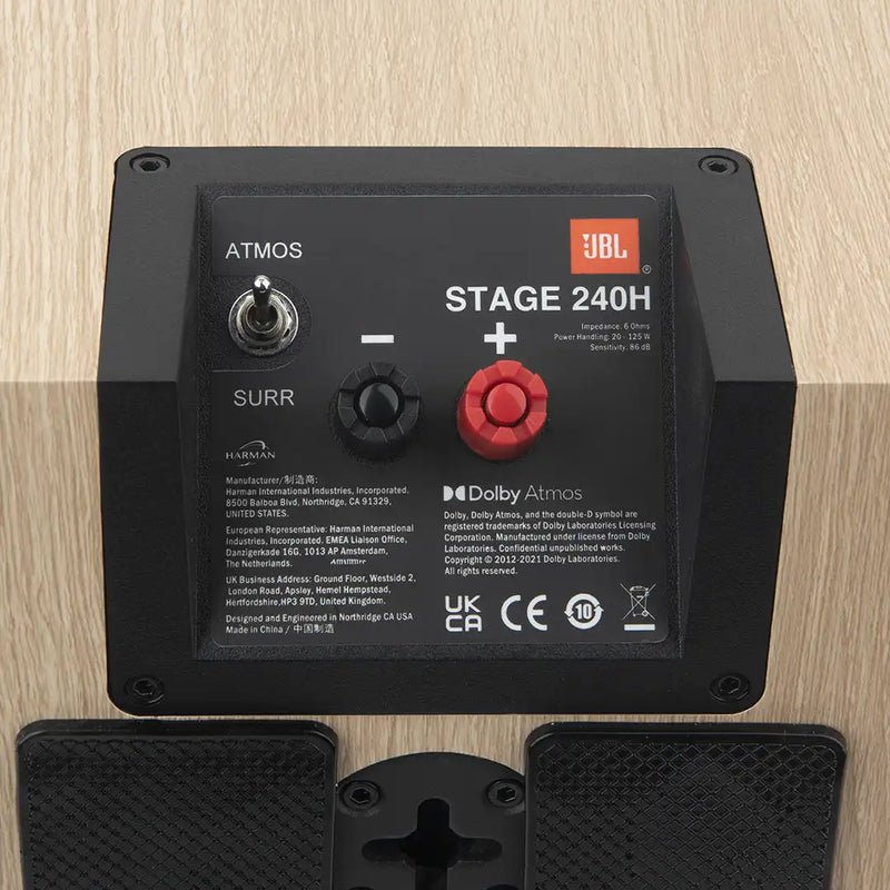 JBL Stage 240H 2-Way 4.5-Inch Dolby Atmos Height Module Speakers (Pair)