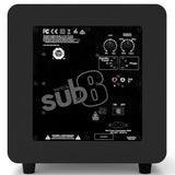 Kanto Sub8V Powered Subwoofer with RCA cable