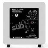 Kanto Sub8V Powered Subwoofer with RCA cable