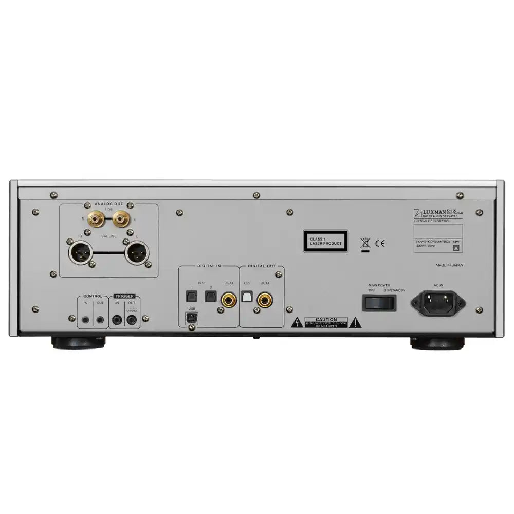 Luxman D-100 Centennial SACD Player/DAC Rear Panel - Audiolab