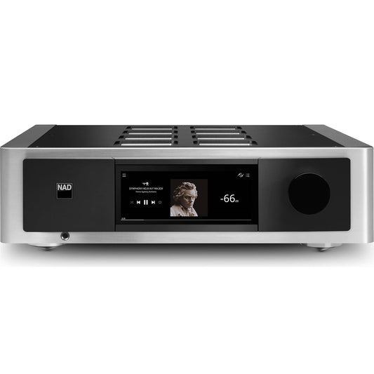 NAD Masters Series M33 Stereo integrated amplifier with HDMI, built-in BluOS streaming, Apple AirPlay 2 and Bluetooth