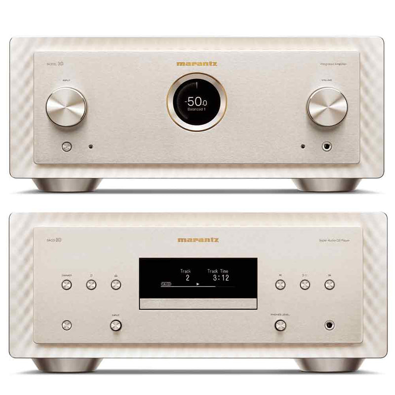 Marantz Bundle: Model 10 Integrated Amplifier and SACD10 SACD Player in Marantz Champagne | Best Marantz Bundle: Model 10 Integrated Amplifier and SACD10 SACD Player in Marantz Champagne | Marantz Bundle: Model 10 Integrated Amplifier and SACD10 SACD Player in Marantz Champagne Reviews | Audiolab Home Audio