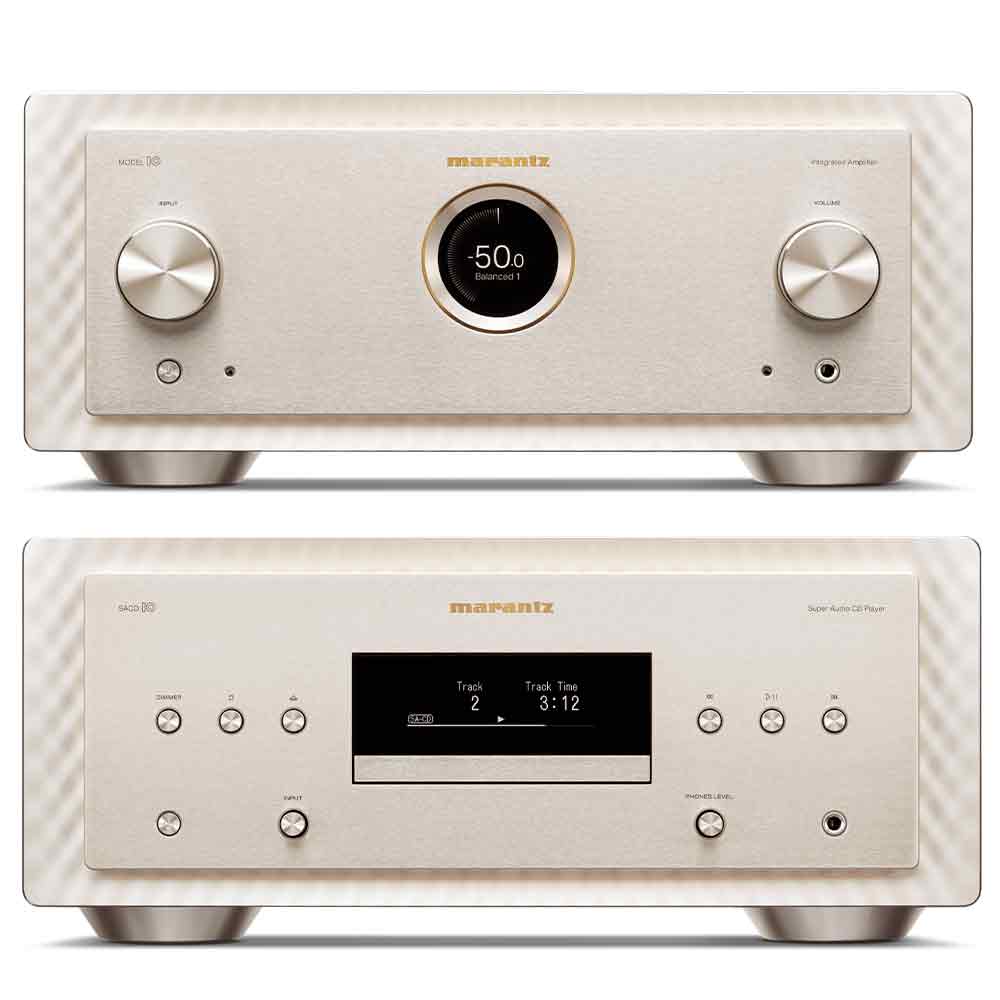 Marantz Bundle: Model 10 Integrated Amplifier and SACD10 SACD Player in Marantz Champagne | Best Marantz Bundle: Model 10 Integrated Amplifier and SACD10 SACD Player in Marantz Champagne | Marantz Bundle: Model 10 Integrated Amplifier and SACD10 SACD Player in Marantz Champagne Reviews | Audiolab Home Audio