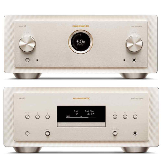 Marantz Bundle: Model 10 Integrated Amplifier and SACD10 SACD Player in Marantz Champagne | Best Marantz Bundle: Model 10 Integrated Amplifier and SACD10 SACD Player in Marantz Champagne | Marantz Bundle: Model 10 Integrated Amplifier and SACD10 SACD Player in Marantz Champagne Reviews | Audiolab Home Audio