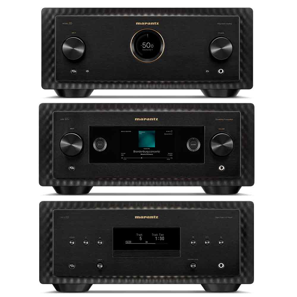 Marantz Bundle: Model 10, SACD10 and LINK 10n in Marantz Black | Best Marantz Bundle: Model 10, SACD10 and LINK 10n in Marantz Black | Marantz Bundle: Model 10, SACD10 and LINK 10n in Marantz Black Reviews | Audiolab Home Audio