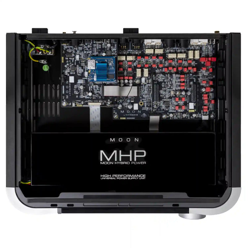 Moon 491 Network Player Preamplifier in Silver Internal View - Audiolab 