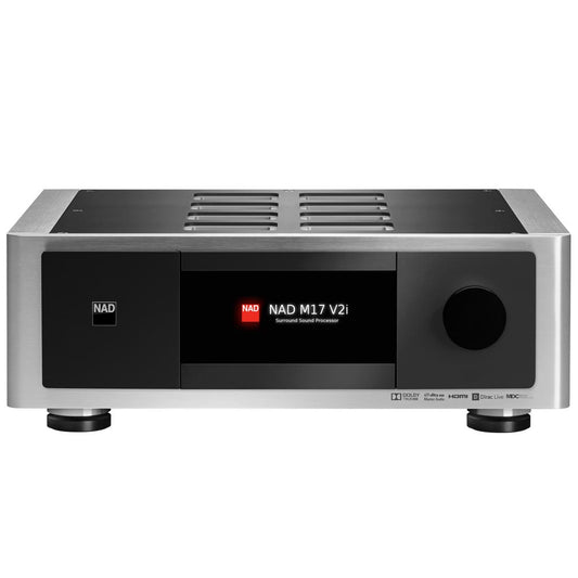 NAD Master Series M17 V2i Home theater preamp/processor with 11.2-channel processing, Dolby Atmos®, Apple AirPlay® 2, and Dirac Live® room correction