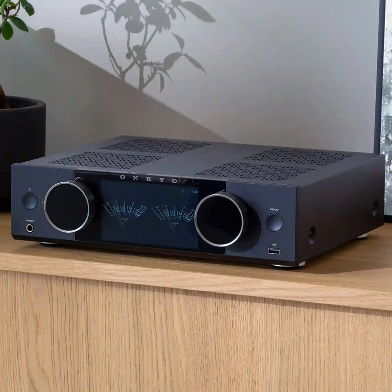 Onkyo Muse Y-40 Network Streamer and Integrated High Power Amplifier in Black - Audiolab