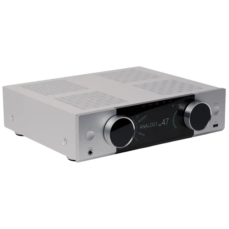 Onkyo Muse Y-40 Network Streamer and Integrated High Power Amplifier in Silver- Audiolab