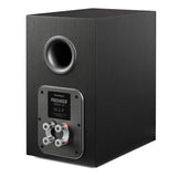 Paradigm Premier 120B v2 Bookshelf Speaker in Black Walnut (Each) Rear View - Audiolab