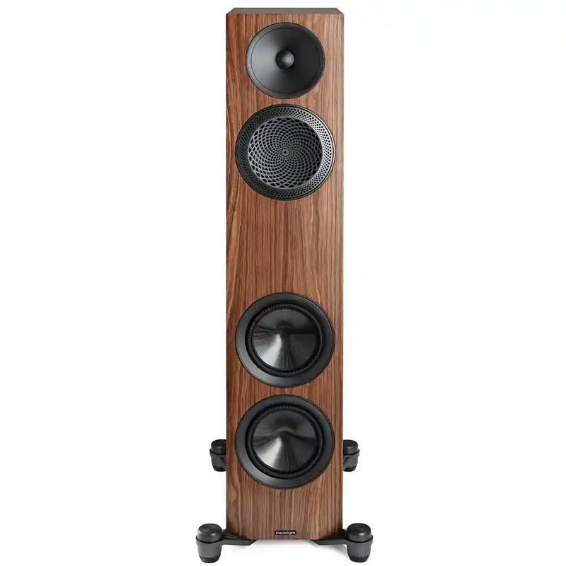 Paradigm Premier 720F v2 Floorstanding Speaker in Walnut (Each) Front View - Audiolab
