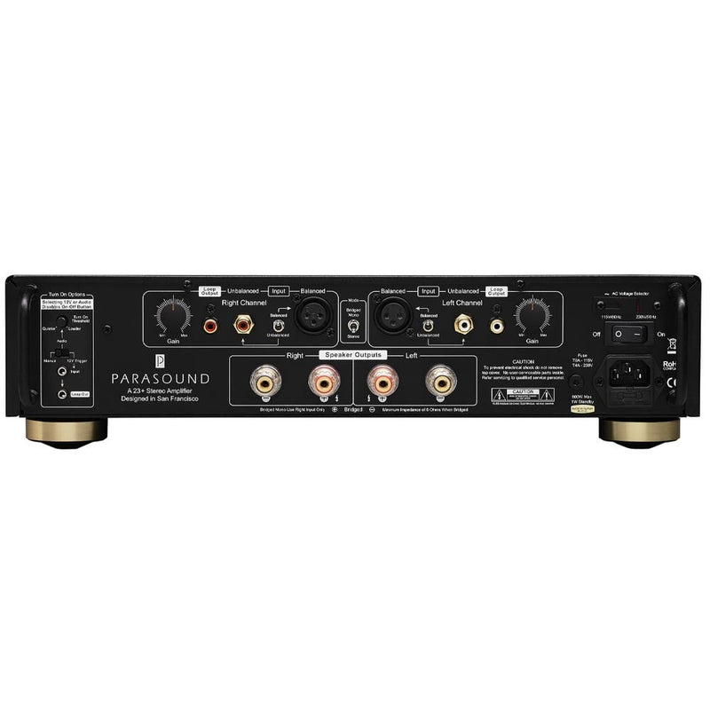 Parasound Halo A 23+ Stereo Power Amplifier | Best Parasound Halo A 23+ Stereo Power Amplifier | Parasound Halo A 23+ Stereo Power Amplifier Reviews | Audiolab Home Audio