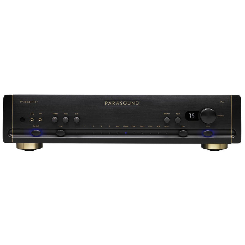 Parasound P6 HALO 2.1 Channel Pre-amplifier with Built-in DAC | Best Parasound P6 HALO 2.1 Channel Pre-amplifier with Built-in DAC | Parasound P6 HALO 2.1 Channel Pre-amplifier with Built-in DAC Reviews | Audiolab Home Audio