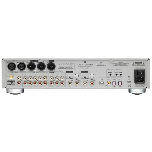 Parasound P6 HALO 2.1 Channel Pre-amplifier with Built-in DAC | Best Parasound P6 HALO 2.1 Channel Pre-amplifier with Built-in DAC | Parasound P6 HALO 2.1 Channel Pre-amplifier with Built-in DAC Reviews | Audiolab Home Audio