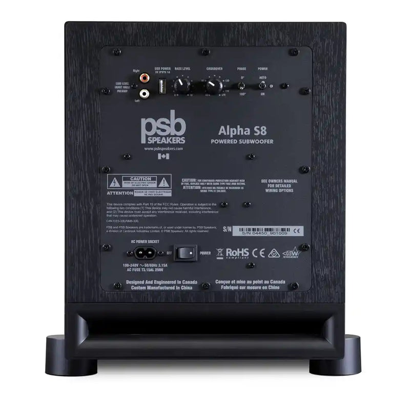 PSB Alpha S8 8" Subwoofer