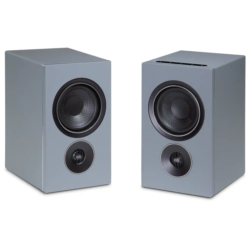 PSB iQ2 BluOS Streaming Powered Speaker in Granite Grey (Pair) - Audiolab