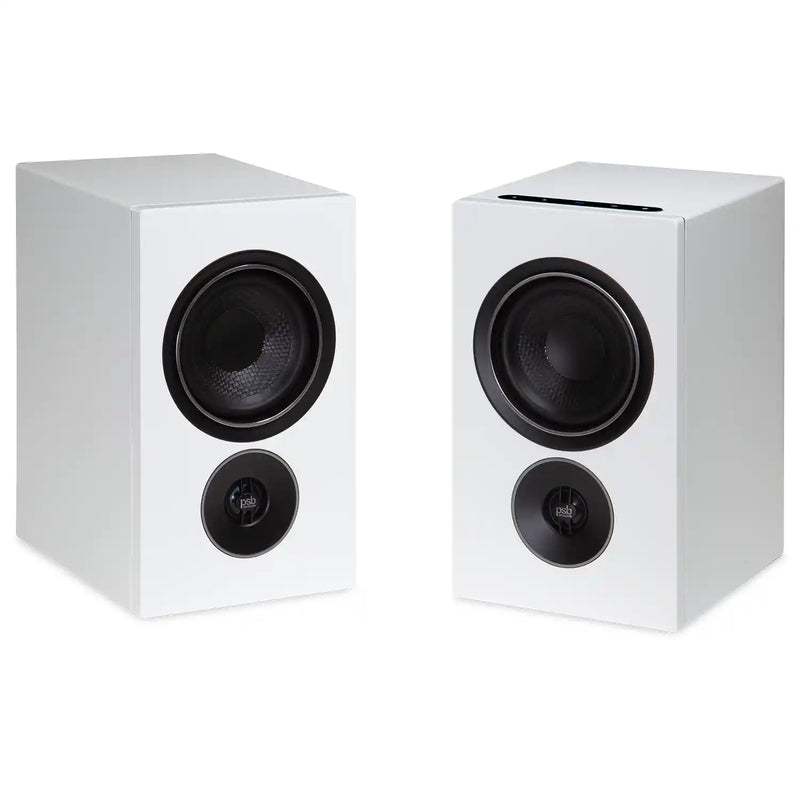 PSB iQ2 BluOS Streaming Powered Speaker in White (Pair) - Audiolab