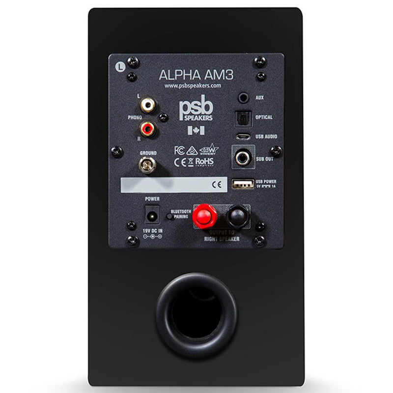 PSB Alpha AM3 Compact Powered Bookshelf Speaker Pair In Black (Mint Store Demo) | Best PSB Alpha AM3 Compact Powered Bookshelf Speaker Pair In Black (Mint Store Demo) | PSB Alpha AM3 Compact Powered Bookshelf Speaker Pair In Black (Mint Store Demo) Reviews | Audiolab Home Audio