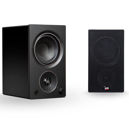 PSB Alpha AM3 Compact Powered Bookshelf Speaker Pair In Black (Mint Store Demo)