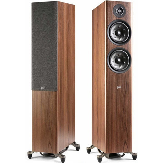 Polk Reserve R600 Floor-standing Speaker Pair in Walnut (Open Box Like New) - Audiolab