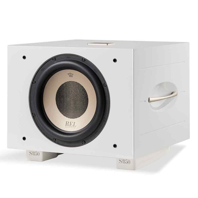 REL Acoustics S/850 Subwoofer in White Gloss | Best REL Acoustics S/850 Subwoofer in White Gloss | REL Acoustics S/850 Subwoofer in White Gloss Reviews |  Audiolab Stereo & Video
