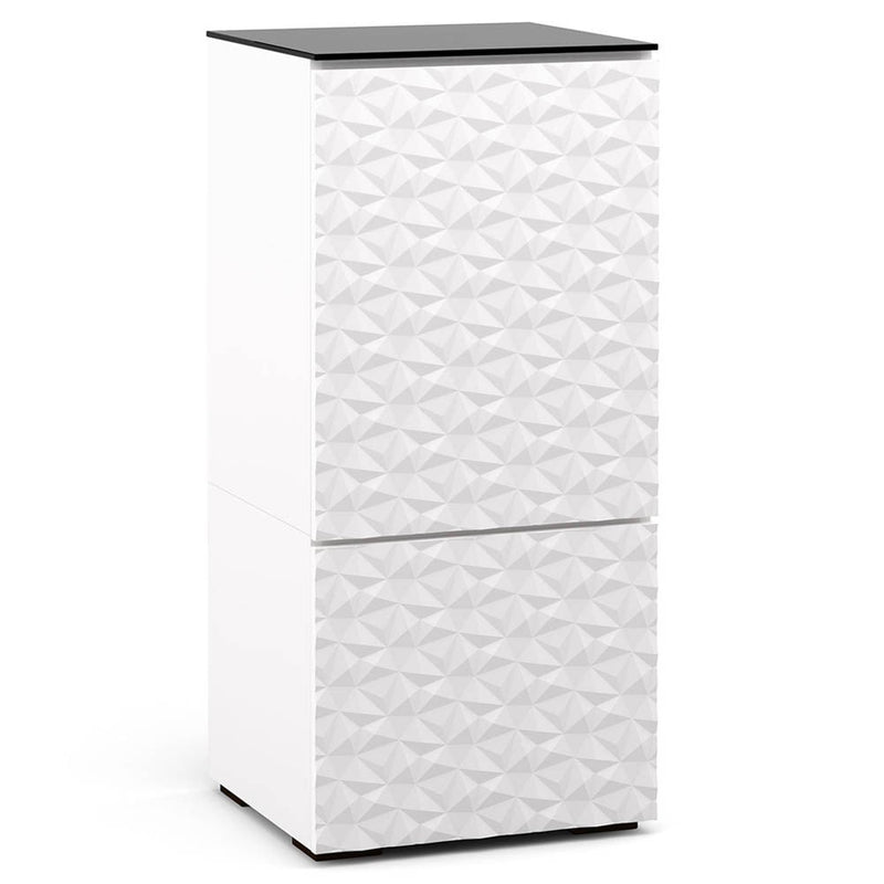 Salamander Milan 517 Single-Width AV Cabinet in White / Black Glass | Best Salamander Milan 517 Single-Width AV Cabinet in White / Black Glass | Salamander Milan 517 Single-Width AV Cabinet in White / Black Glass Reviews | Audiolab Home Audio