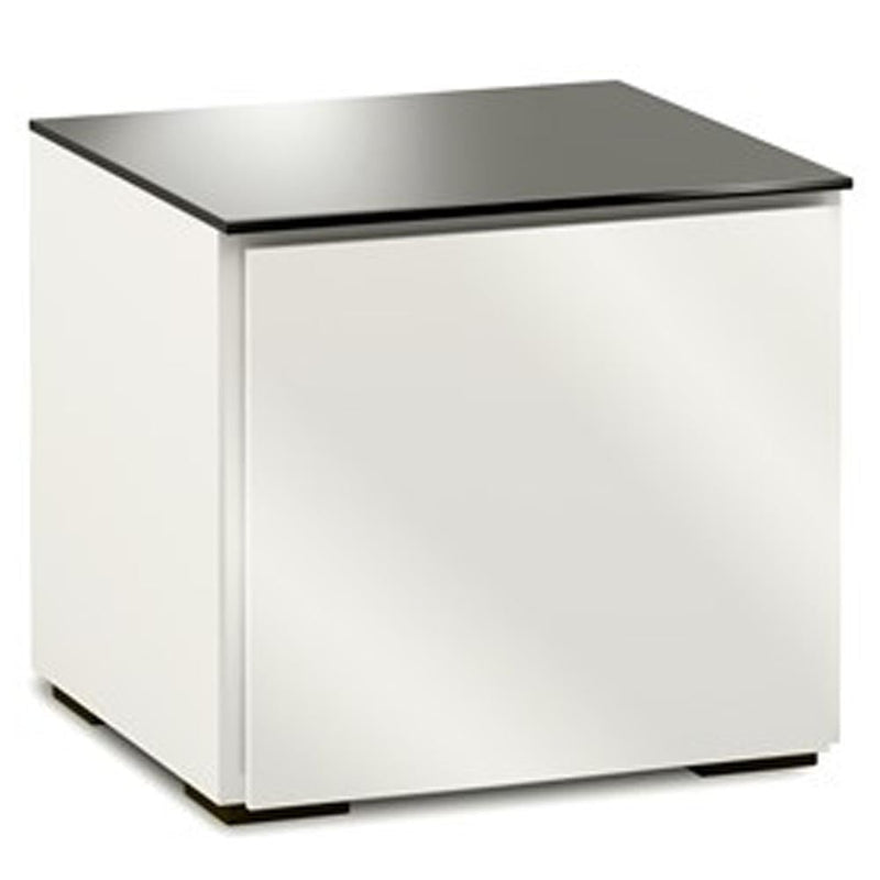 Salamander Miami 217 Single-Width AV Cabinet in Gloss White / Black Glass | Best Salamander Miami 217 Single-Width AV Cabinet in Gloss White / Black Glass | Salamander Miami 217 Single-Width AV Cabinet in Gloss White / Black Glass Reviews | Audiolab Home Audio