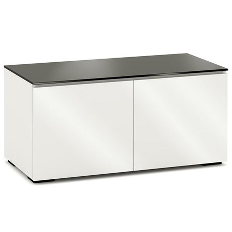 Salamander Miami 221 Double-Width AV Cabinet in Gloss White  / Black Glass | Best Salamander Miami 221 Double-Width AV Cabinet in Gloss White  / Black Glass | Salamander Miami 221 Double-Width AV Cabinet in Gloss White  / Black Glass Reviews | Audiolab Home Audio